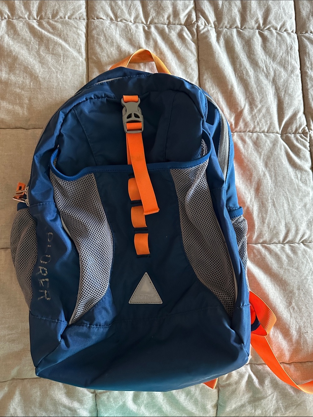 L.L. Bean Blue and Orange Kids Backpack